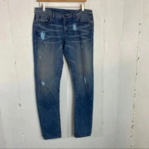 Unknown‎ Factory W32 distressed blue jeans